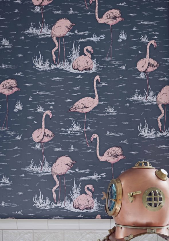 Flamingos 112-11041 wallpaper Icons Cole & Son