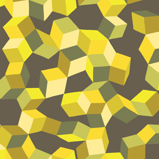 Puzzle Yellow & Black 105-2012 wallpaper from Cole & Son