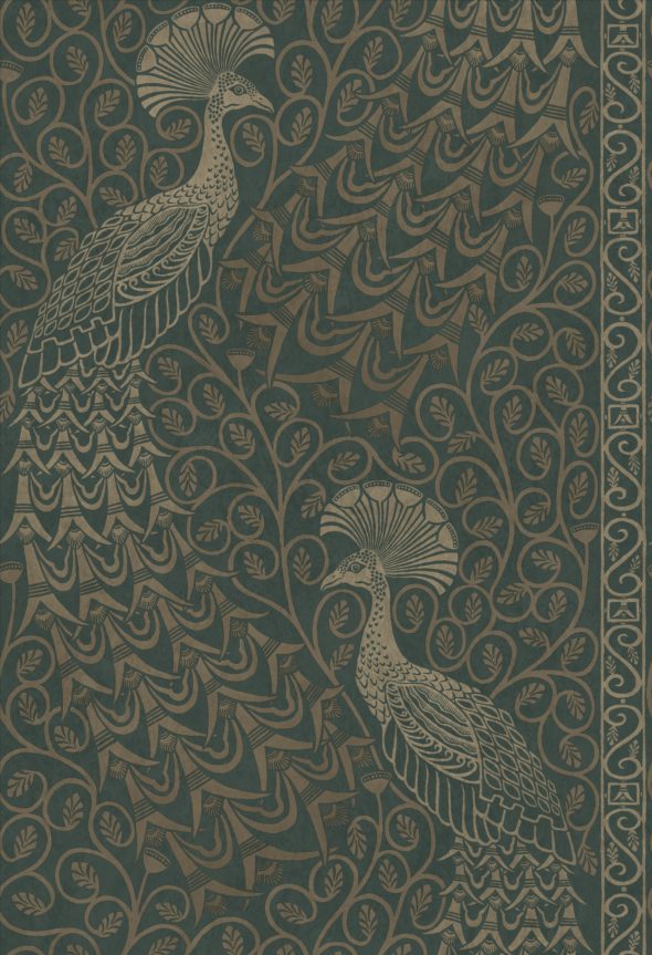 Pavo Parade 116-8031 wallpaper from the Pearwood collection by Cole & Son