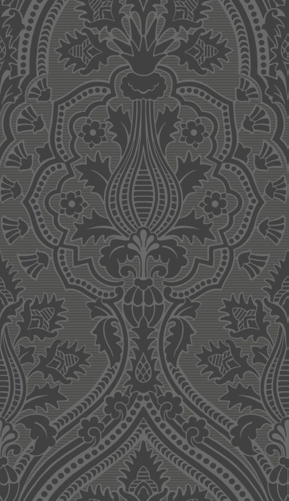 Pugin Palace flock 116-9035 wallpaper from the Pearwood collection by Cole & Son