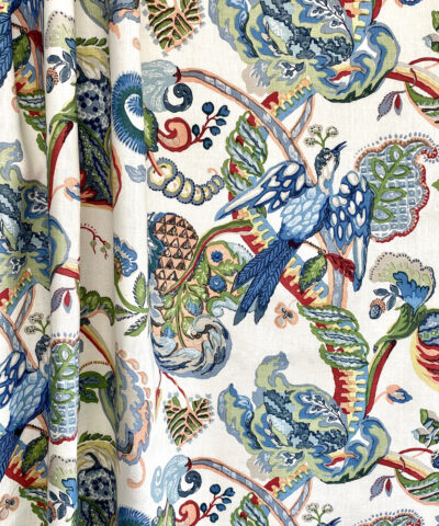 Bluebird Linen print fabric